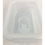 렉탄 400WT 400ml 밀봉 용기 레인지 대응 4면 잠금 유리 용기 보존 용기 유리 캐니스터 밀폐 용기 조미료 입 병 커피 콩 H8763 : 도쿄네모