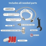 ELCARE 비데 AMI910 - 화장실용 온수 및 냉수 부착 셀프 클리닝 듀얼 노즐(전면 후면 세척) 비전기 기계식 화장실 : 이지바이어스팟