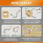 퀸셀 루미노 더블 12 멕시코 기차 도미노 세트 - 와 성인을 위한 차세대 게임 패밀리 보드 : 모넥스Monex