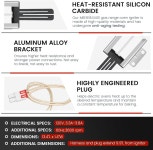 Upgraded MEE61841401 MEE61841403 MEE63084901 Gas Range Oven Igniter for L-G (LRG LSS LDG LSG LTG) : 럭키해피해피