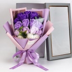 장미 비누 (퍼플) 꽃다발 꽃 졸업식 입학식 생일 선물 2256585 J 카네이션 브로치 금장미 볼펜 어버이날 스승의날 선물 : 제이피샵포