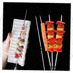 꼬치 제작기 스테인리스 바베큐 꽂이 홀더 캠핑 야외 고기 꼬챙이 조리 도구 : 에브리굿즈J