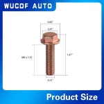 쉐보레 Gmc 뷰익용 WUCDF AUTO 12PCS 배기 매니폴드 볼트 하드웨어 키트 03413B 11518860 11546600 11609481 : LIGHT BY YOU