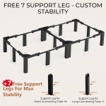 SKM 세탁기 및 건조기 받침대 조절 가능한 범용 스탠드 40.966.14인치 L 20.4733.07인치 W 헤비 듀티 강철 세탁 7 다리 441LB 전방 적재... 