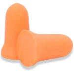 212 성능 일회용 폼 이어 플러그 33dB NRR 벨 모양 건설 및 상점용 하이비즈 오렌지 프로 개별 포장 200쌍 박스 : 모드허브