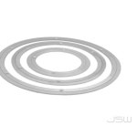 웍스지 중국집 회전 테이블 알루미늄 회전판 AL 원형500mm 철물 인테리어 자재 : 제이웍스지