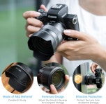 EW-54 캐논 EF-M 18-55mm f/3.5-5.6용 리버서블 렌즈 후드 그늘막 보호기는 STM으로 후드를 교체하세요 : 마켓리프