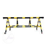 지아오 군부대 출입문 차량차단 스틸바리케이트 바퀴형 입구바리게이트 공사장바리케이트 : 지아오