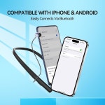 디깅사운드 시니어용 보청기, 블루투스를 사용하는 노인용 넥밴드 보청기 이어폰 Black : Bearlion 베어라이언