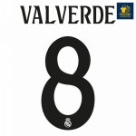 [오피셜] 발베르데 8 오피셜마킹지 - 24-25 레알 마드리드 홈 유니폼 마킹지 마킹 패치 리그 네임셋 등번호 : 프리미어마킹