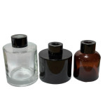 디퓨저 공병 120ml 블랙 원형 유리병 +블랙캡+속박킹 : 대주켐 주식회사