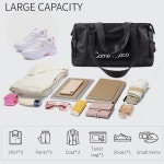 리메디케어 스포츠 더플백 남성용 짐 가방 신발 및 젖은 수납 공간 요가 수영 주말 여행 액세서리 (블랙 ) : OverPix