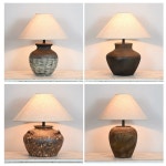 도자기 빈티지 무드 단스탠드 거실 조명 침실 램프 오브제 세라믹 : 오버시즈1