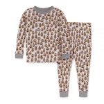 Burts Bees Baby 여아용 아동용 투피스 가족 잠옷, 매칭 홀리데이, 유기농 면 파자마 세트, 스쿼시 골대, 만 10세 : 재우네스토어