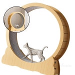 글샵 고양이 운동훈련 우드 캣휠A S 캣워커 고양이운동기구 런닝머신 : 모든쉼터