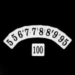 더굿샵 사각 아크릴숫자번호판60mm 1P 51에서100 아크릴숫자판 테이블번호판 PC방번호 : 더굿샵2