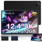 태블릿PC 두기 12.4인치 태블릿 키보드 포함 4K 디스플레이 T30 맥스 10800mAh 33W 고속 20GB RAM 512GB R T30 Max with Accessories... 