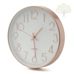 초록방앗간 원형 벽시계 화이트로즈골드 도서관 : 초록방앗간