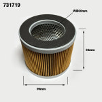 리 레 진공 펌프 에어 필터 인렛 더스트 317900 3179895/6 731148 : 종개기전