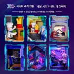 펀홀 F9042 아파트 네온 조립 제품 블록 사이버펑크 2507PCS 조명 : 엠오지