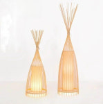 라탄 장스탠드 조명 거실 수면등 램프 공예 북유럽 플로어 침실 무드등 우드등 : 독립생활 스토어