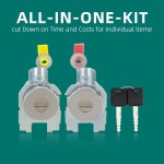 오토케이 도어 락 실린더 왼쪽 + 오른쪽이 닛산 베르사 H0601-EL00B H0601-EL00A에 맞습니다 : 러시러시몰