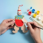 움직이는 인형 나무 삐에로 산타 만들기 : 노리프렌즈