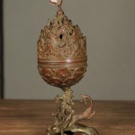 백제 금동 대향로 굿즈 장식품 선물 초향 앤티크 전통 A향 A. 고전 청동 용 모양, 1개 : 정성마켓-