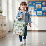 YS  동물친구들 신발가방 책가방 보조가방 실내화 교과서 운동화 신발 주머니 학원가방 슈즈백 : 와이에스라운지