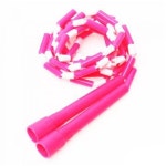 김수열 유아 색동줄넘기 K330 핑크 / 5세~7세 개(1개입) 체육활동 : 현대소리