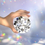 메리나인 탑 K9 클리어 크리스탈 다이아몬드 종이 무게 장식 슬리버 삼각형 베이스 결혼식 매장 집 사무실 바 등; 연인 가족 친구를... 