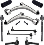 투카레스트 10pc 서스펜션 키트 장착: 04-12 쉐보레 말리부 /05-10 포앤티악 G6 /07-09 사턴 아우라 프론트 로어 컨트롤 암 4 아우터 이너...