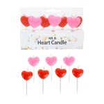 케이크 토퍼 프로포즈 생일 캔들 클럽 파티 픽 소품 장식 하트초 7입 생각가랜드 : 투엘브스토어