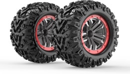 1/10 RC 카 트럭 차량용 호심 12mm 육각 휠 및 타이어(파트 NO.XLF-13) : 도다도다자store