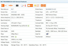 NL6448AC33-A1D 오리지널 10.4인치 산업용 LCD 640x480 배송 전 테스트 완료 : 현진19