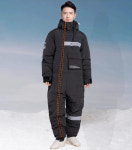 일체형 작업복 패딩 방한 배달 우주복 정비 현장 점퍼 복 덕 겨울 오토바이 : 서플라이빌