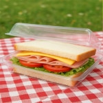 다올 투명 샌드위치 케이스 일회용도시락용기 샌드위치포장지 : 다있는올리브