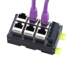 RJ45-이더넷 터미널 블록 케이블 포트-8핀 2/3/4/5/6 홀 허브 스위치 : 범어상사