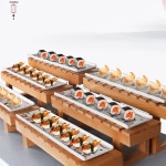 스시 플레이팅 초밥 우드 일식 접시 회접시 뷔페 : 루틴팩토리-