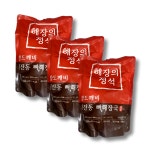 청진동 우거지 통뼈해장국 930g x 3팩 : 온푸디