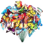 티니터 60개 나비 정원 장식 11.2인치 PVC 방수 말뚝 마당 파티 : 모드 인