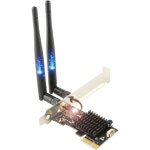 Ubit BT 4.2가 탑재된 PC용 AC1200 PCIe WiFi 카드 | 듀얼 밴드 무선 네트워크 어댑터 및 히트 싱크 기술 게임 브라우징 스트리밍... 