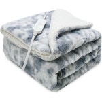 GOQO TOMO 온열 담요 프리미엄 유리 구슬 60인치 x 80인치 전기 난방 2개 성인용 12가지 레벨 포함 1개 그레이H6080 : 모드 인