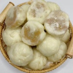 일회용 종이 원형 찜통 찐빵 만두 깔개 타공 주방용 시트 : 골드주니