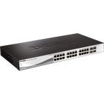 D-Link 28포트 메트로 이더넷 기가비트 스마트 관리 스위치 | 24GbE + 4 SFP 포트 L2+ VLANS 팬리스 DGS-1210-28/ME : 듀얼아울렛