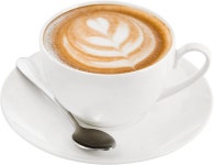 특수 커피 음료 라떼 카페 모카 차를 위한 스테인리스 스푼이 포함된 포레인암 에스프레소 컵 6온스 화이트 티 세트 포레인 및 접시 6개... 