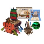 초등부 방과후 한국사 연계 미술활동 거북선 연필꽂이 팝업북 만들기 원데이수업 창체 : 비앤필즈