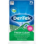 덴텍 프레시 클린 치실 픽 매우 꽉 끼 치아용 75개입 1개 DenTek 1피트 (1개 묶음) : 베스트다