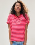 버쉬카 스트라이프 박시핏 반팔 티셔츠 1156/093 PINK : 스페인샵