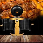 다기능 캠핑용 바베큐 스토브 화로 무연 그릴 실내용 도구 숯불 구이 야외용 소형 마당 걸이형 오븐 환경 보호 : 신나용